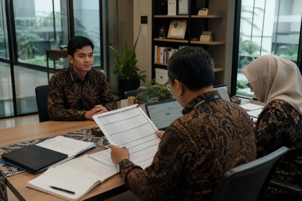 Gambar ilustrasi mengenai asesmen kompetensi dalam konteks pengembangan profesional grafolog bersama AGGI.