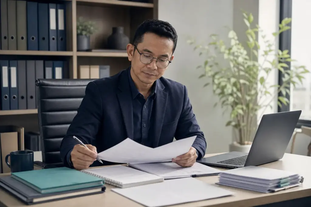 Gambar ilustrasi mengenai SOP grafologi dalam konteks pengembangan profesional grafolog bersama AGGI.