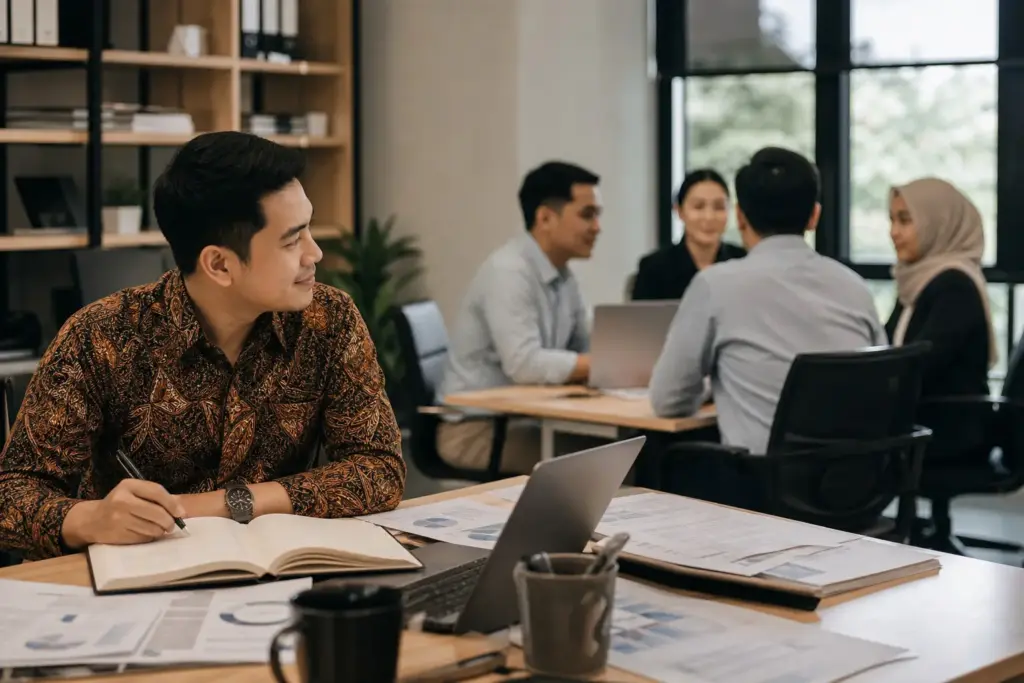 Gambar ilustrasi mengenai praktisi mandiri dalam konteks pengembangan profesional grafolog bersama AGGI.