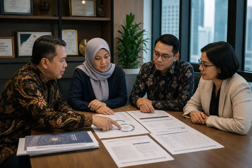 Gambar ilustrasi mengenai kepercayaan institusi dalam konteks pengembangan profesional grafolog bersama AGGI.