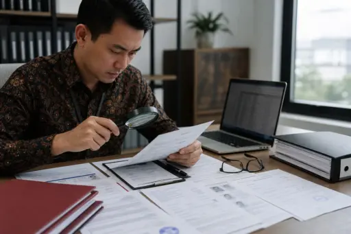 Gambar ilustrasi mengenai dokumen vendor dalam konteks pengembangan profesional grafolog bersama AGGI.
