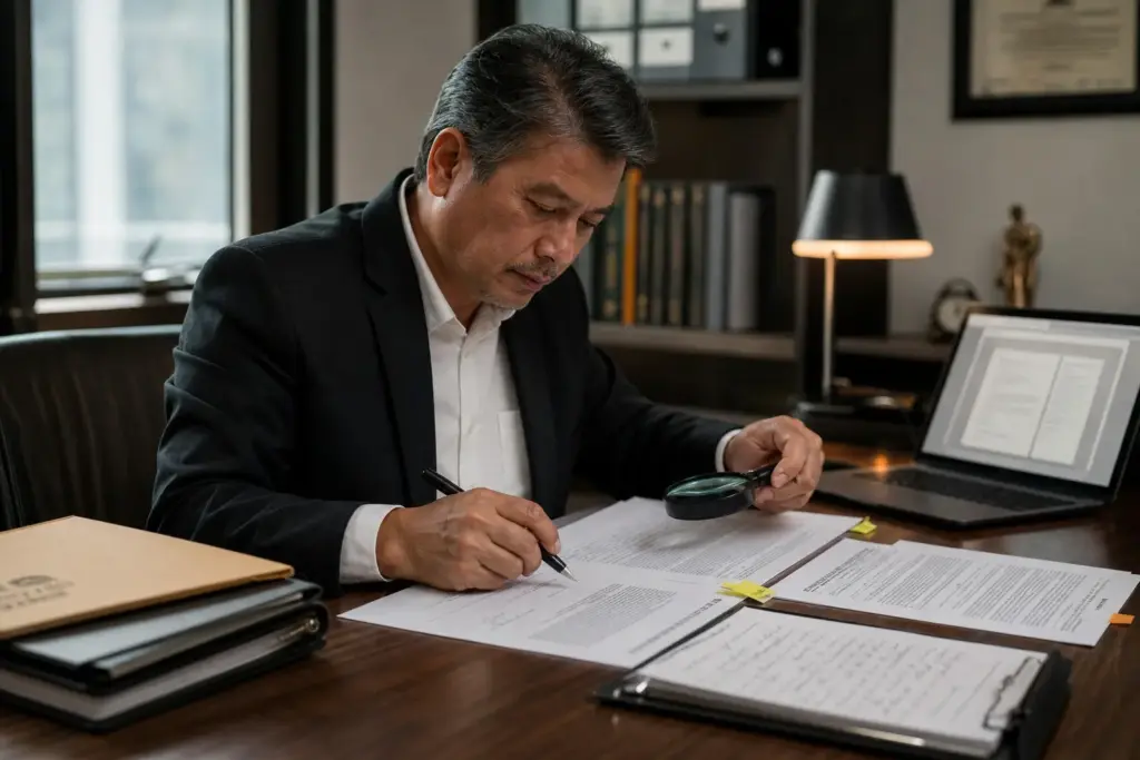 Gambar ilustrasi mengenai sengketa perdata dalam konteks pengembangan profesional grafolog bersama AGGI.